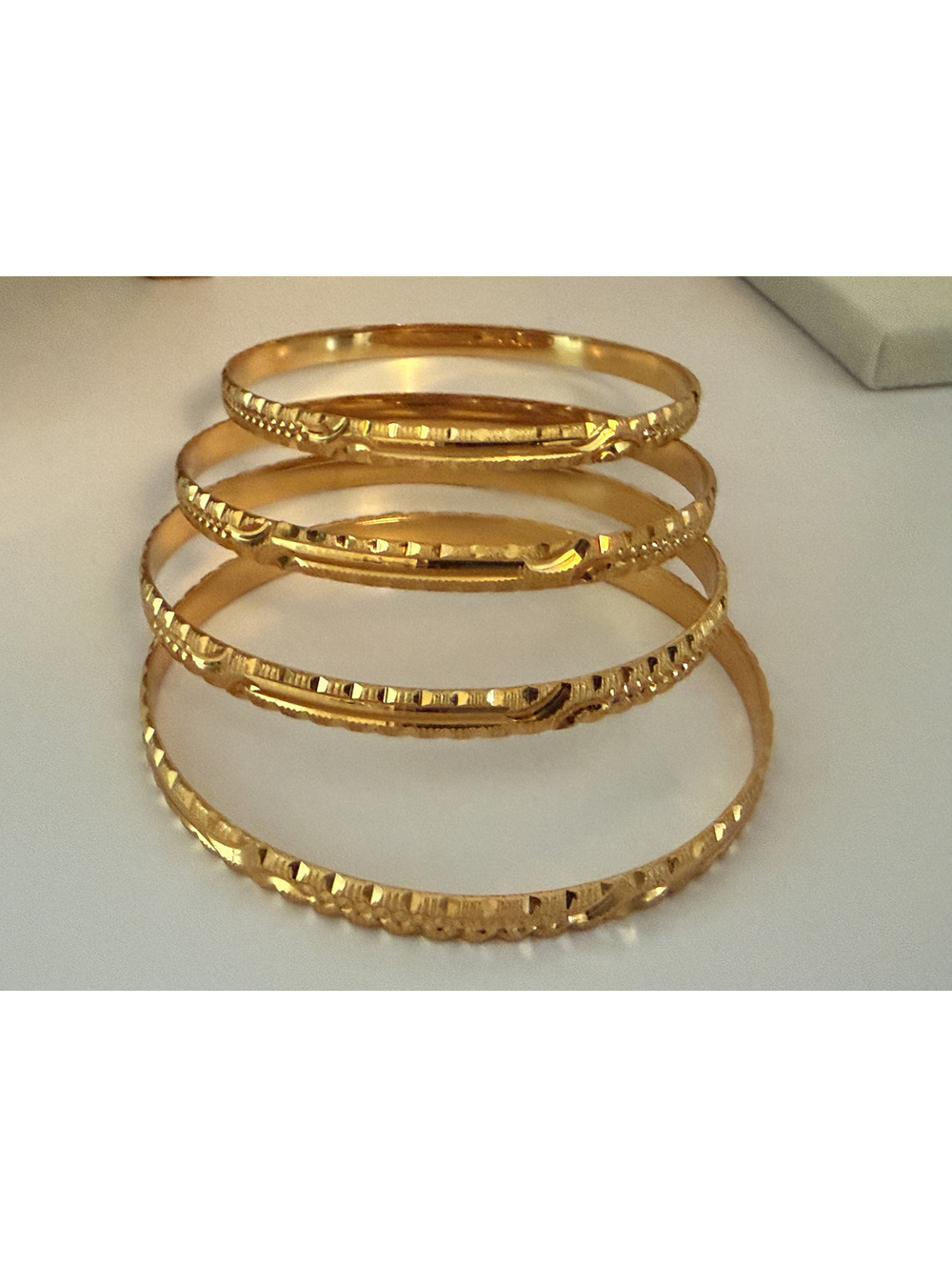 Gold Bangle Set - Picture 2 of 4